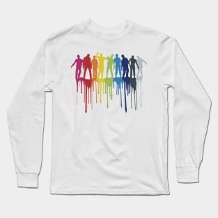 Rainbow Zombie Shuffle: Version One Long Sleeve T-Shirt